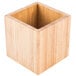 Cal-Mil C4X4-60 Bamboo 4" Square Flatware / Condiment Organizer Main Thumbnail 2