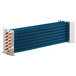 An Avantco evaporator coil with blue and silver heat exchanger fins and copper pipes.