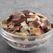 A bowl of Mona Lisa marbled chocolate shavings.