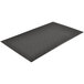A black rectangular Notrax Comfort Rest anti-fatigue mat with a black border.