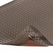 A black Notrax Dura Trax anti-fatigue mat with a brown diamond pattern.