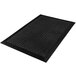 A black Notrax anti-fatigue mat with holes in it.