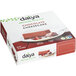 A red box of Daiya Chocolate Vegan Cheesecake bars with white text on it.
