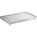 A white rectangular stainless steel ServIt heated shelf.