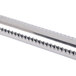A stainless steel Main Street Equipment oven burner tube with holes on the end.