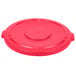 Rubbermaid FG265400RED BRUTE 55 Gallon Red Round Trash Can Lid Main Thumbnail 3