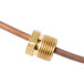 A Main Street Equipment thermocouple with a brass threaded plug on a copper wire.