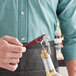 Acopa Waiter's Corkscrew with Burgundy Metal Handle Main Thumbnail 1
