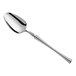 An Acopa Hepburn stainless steel tablespoon with a long handle.