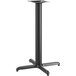 A Lancaster Table & Seating black bar height column table base with leveling feet.