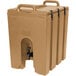 Cambro 1000LCD157 Camtainers® 11.75 Gallon Coffee Beige Insulated Beverage Dispenser Main Thumbnail 2