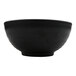 A black and gray GET Roca melamine ramen bowl.