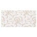 5 3/8" x 2 5/8" 3-Ply Glassine 1/2 lb. White Candy Box Pad with Gold Floral Pattern   - 250/Case Main Thumbnail 2