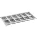 A silver rectangular Baker's Mark mini bread pan with 6 compartments.
