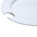 CAC COL-P8 Bright White 9" China Round Party Plate with Stemware Hole - 24/Case Main Thumbnail 6