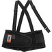 A black Ergodyne ProFlex back support belt with orange straps.