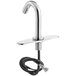 A chrome Waterloo hands-free sensor faucet with a gooseneck spout.