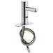 A silver Waterloo hands-free faucet with a chrome hose attached.