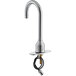 A silver Waterloo deck mount sensor faucet with a chrome spout.