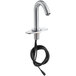 A Waterloo chrome hands-free sensor faucet with a gooseneck spout and deck plate.