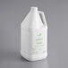 A white plastic jug of Nourish Lemongrass Body Wash with a white lid.