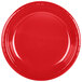 Creative Converting 28103131B 10" Classic Red Plastic Plate - 600/Case Main Thumbnail 2