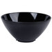 A black GET Elegance round catering bowl.