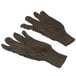 Cordova Standard Brown Polyester / Cotton Jersey Gloves - Large - 12/Pack Main Thumbnail 3
