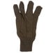 Cordova Standard Brown Polyester / Cotton Jersey Gloves - Large - 12/Pack Main Thumbnail 6