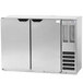 Beverage-Air BB48HC-1-S 48" Stainless Steel Underbar Height Solid Door Back Bar Refrigerator Main Thumbnail 1