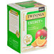 A box of Twinings Superblends Energy+ Citrus & Apple Green Tea with a label.