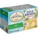 A box of 20 Twinings Cold Brewed Green Tea with Mint Iced Tea Bags on a white background.