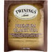 A white and brown box of Twinings Premium Black Tea Bags.