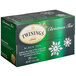 A box of Twinings Christmas black tea with snowflakes on it.