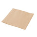 A beige Hoffmaster paper napkin on a white background.