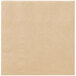 A close-up of a beige Hoffmaster paper napkin.