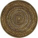 A Joy Carpets terracotta round area rug with a circular pattern resembling dots.