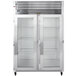 Traulsen G21013 2 Section Glass Door Reach In Refrigerator - Left / Left Hinged Doors Main Thumbnail 1