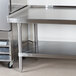 Advance Tabco ES-243 24" x 36" Stainless Steel Equipment Stand with Stainless Steel Undershelf Main Thumbnail 5