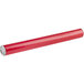 A red Lavex telescoping mailing tube with silver metal tips.