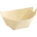 A white paper food boat with a white surface.