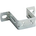 A pair of metal Narvon blade brackets with holes.