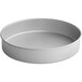 A Baker's Mark round aluminized steel cake pan with straight sides on a white background.