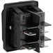 A black ServIt On / Off switch for HDM heated display cases with metal parts.