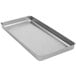 An American Metalcraft silver aluminum rectangular deep dish pizza pan.