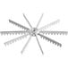 A metal star with many pointed blades.