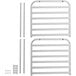 Avantco 178BUNPANSHRT 6 Pan Aluminum End Load Sheet / Bun Pan Rack - Unassembled Main Thumbnail 3