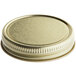 A 48/400 gold metal lid with a plastisol liner.