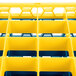 Carlisle RG36-4C411 OptiClean 36 Compartment Yellow Color-Coded Glass Rack with 4 Extenders Main Thumbnail 8