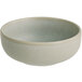 A close up of an Acopa Pangea nappie bowl with a gray rim.